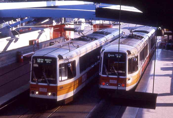 MUNI Boeing streetcar 1176 & 1223